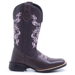 Bota Feminina Texana Floral - 32 - Country Shop Botas Texanas