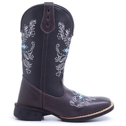 Bota Feminina Texana Cruz Branca - 29 - Country Shop Botas Texanas