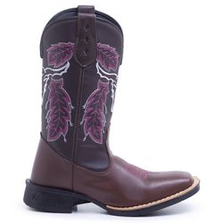 Bota Feminina Texana Cara de Boi - 26 - Country Shop Botas Texanas