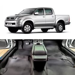 Forração de Assoalho Hilux 2005 até 2015 - Couro Nobre