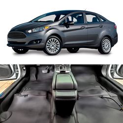 Forração de Assoalho New Fiesta Titanium 2014 5 Lu... - Couro Nobre