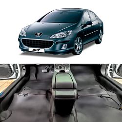 Forração de Assoalho Peugeot 407 5 Lugares - Couro Nobre