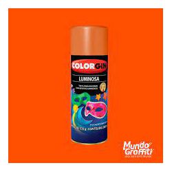 SPRAY LUMINOSA LARANJA COLORGIN - Couto Materiais 