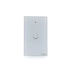 INTERRUPTOR VIDRO 1 BOTAO BRANCO WIFI+BTE+RF EKAZA - Couto Materiais 