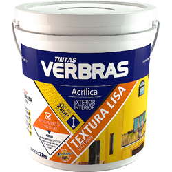 Textura Acrílica Lisa Verbras Externa Balde 27Kg - CREL TINTAS