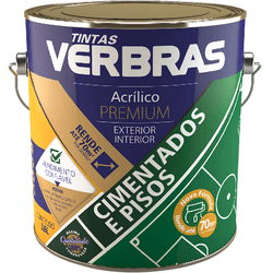 Tinta Piso Verbras Cimentado Premium Galão 3,6L - CREL TINTAS