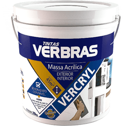 Massa Acrílica Vercryl Verbras Balde 18L - CREL TINTAS