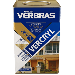 Massa Acrílica Vercryl Verbras Lata 18L - CREL TINTAS