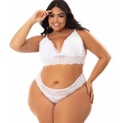 Lingerie branca plus size - 10599 - Crystal D'Lux