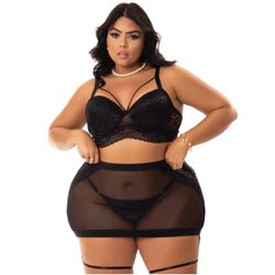 Lingerie sexy plus size - CJ-10645000 - Crystal D'Lux