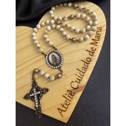 Terço de Nossa Senhora Aparecida - Ouro Velho - 70... - Cuidado de Maria