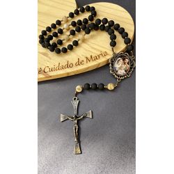 Terço Sagrada Familia - Dupla Face - 103948 - Cuidado de Maria