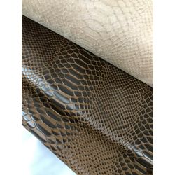 Placa de Couro 60x50cm -Anaconda Pinhão - ESP.12/1... - Curtume Toinzinho