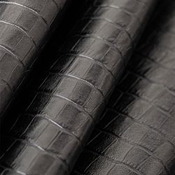 Couro Croco Itália ESP.12/14 COR Preto - Curtume Toinzinho