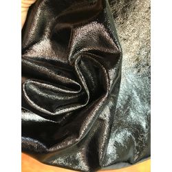 Placa de couro 60x50 - verniz show preto - ESP. 1... - Curtume Toinzinho