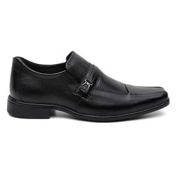 Sapato social em couro preto solado borracha antid... - DALESHOES