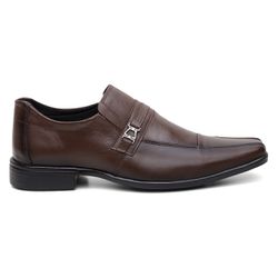 Sapato social em couro café solado borracha antide... - DALESHOES