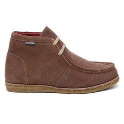 Coturno Napoli em couro camurça chocolate, solado ... - DALESHOES