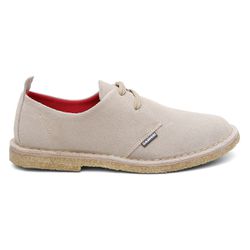 Sapato Safari clássico taupe em couro camurça e so... - DALESHOES