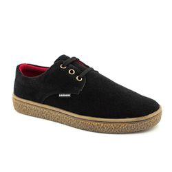 Sapato Safári Sport em couro preto, solado em borr... - DALESHOES