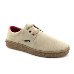 Sapato Safári Sport em couro taupe, solado em borr... - DALESHOES