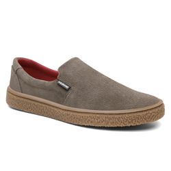 Sapato Slip-On couro rato, solado borracha ambar e... - DALESHOES