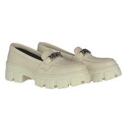 Mocassim Tratorado Blogueira Off White - DP803 - DALLUP'S