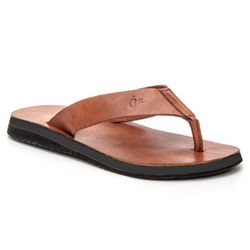 Chinelo de Couro Unissex Estiloso Macio Caramelo -... - DALLUP'S