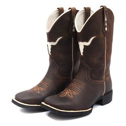 Bota Masculina Feminino UnissexTexana Country Bord... - DALLUP'S
