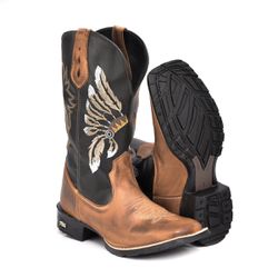Bota Masculina Feminino UnissexTexana Country Bord... - DALLUP'S