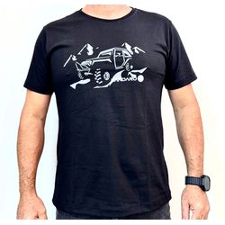 Camiseta Dandaro 100% algodão Jipe Preta - 1644 ji... - DANDARO