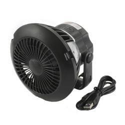 Ventilador com Lanterna Portátil 2 em 1 Recarregáv... - DANDARO