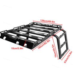 Bagageiro Teto em Aço com 02 Escadas Laterais Jeep... - DANDARO