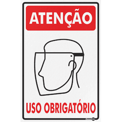 PLACA SINALIZACAO PS221 PROTETOR FACIAL OBRIGATORI... - Data Brasil - EPI's & Treinamentos