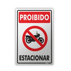 PLACA SINALIZACAO PS548 PROIBIDO ESTACIONAR MOTOS ... - Data Brasil - EPI's & Treinamentos