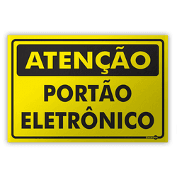 PLACA SINALIZACAO PS479 ATENCAO PORTAO ELETRONICO ... - Data Brasil - EPI's & Treinamentos