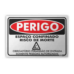 PLACA SINALIZACAO PR5043 PROIBIDO ENTRADA RISCO MO... - Data Brasil - EPI's & Treinamentos