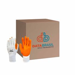 LUVA DE SEGURANÇA ORANGE SMART VOLK C/ 12 PARES CA... - Data Brasil - EPI's & Treinamentos