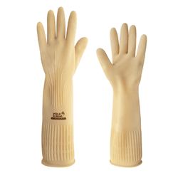 LUVA LATEX RANHURADA COR NATURAL CA15100 - V0116 - Data Brasil - EPI's & Treinamentos