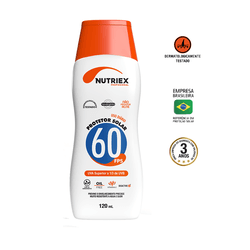 PROTETOR SOLAR FPS 60 1/3 UVA UVB 120ML - 12445 - Data Brasil - EPI's & Treinamentos