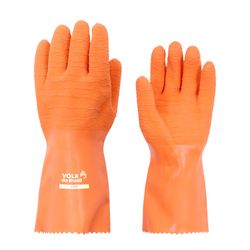 LUVA LATEX ADERE ORANGE CANO LONGO CA40174 - V0559 - Data Brasil - EPI's & Treinamentos