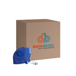 MASCARA PFF2 COM VALVULA AZUL 100UNID CA10578 - 46... - Data Brasil - EPI's & Treinamentos
