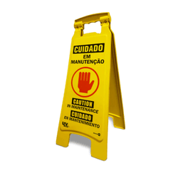 CAVALETE DOBRAVEL EM MANUTENCAO - 02137 - Data Brasil - EPI's & Treinamentos