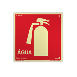 PLACA 20X20 PAF320 E5A EXTINTOR DE INCENDIO AGUA -... - Data Brasil - EPI's & Treinamentos
