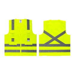 COLETE REFLETIVO ZIPER C/ 4 BOLSOS - V0351 - Data Brasil - EPI's & Treinamentos