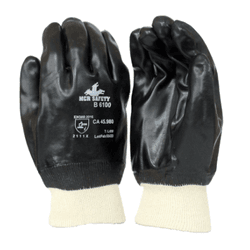 LUVA PVC BANHO SIMPLES PUNHO TRICOTADO B6100 TAM 9... - Data Brasil - EPI's & Treinamentos