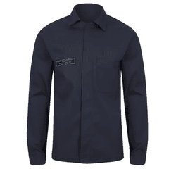 CAMISA NR10 ANTI-CHAMA S/ REFLETIVO 1 BOLSO AZUL M... - Data Brasil - EPI's & Treinamentos