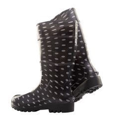 BOTA PVC FEMININA PRETA BOLINHA - V0069 - Data Brasil - EPI's & Treinamentos