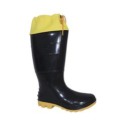 BOTA PVC COM POLAINA SAFETY BOOTS CANO ALTO PRETA/... - Data Brasil - EPI's & Treinamentos