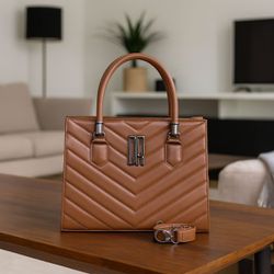 Gabi Grafite Caramelo - Debora Ribeiro Bolsas